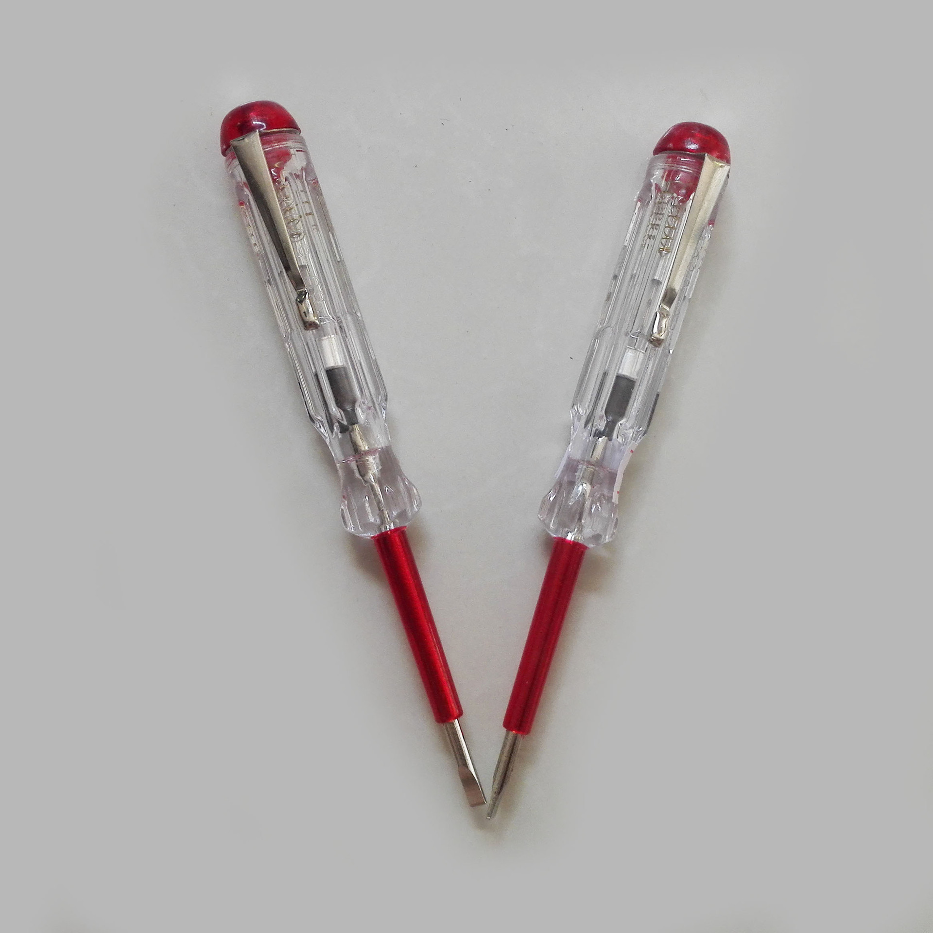 大手柄 红帽测电笔 老式款 带珠笔插小巧款 品质保证 厂家直供