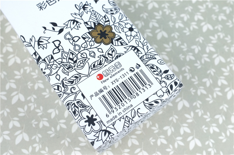 新元素 韩版批发文具彩色铅笔彩铅秘密花园48色