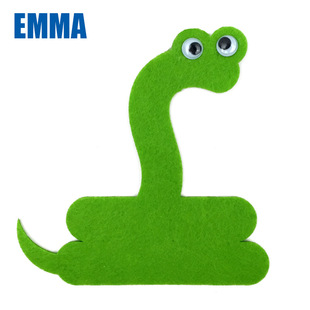 小装饰品花园动物摆件 无纺布墙贴 批发树脂工艺品摆件 毛毡布蛇