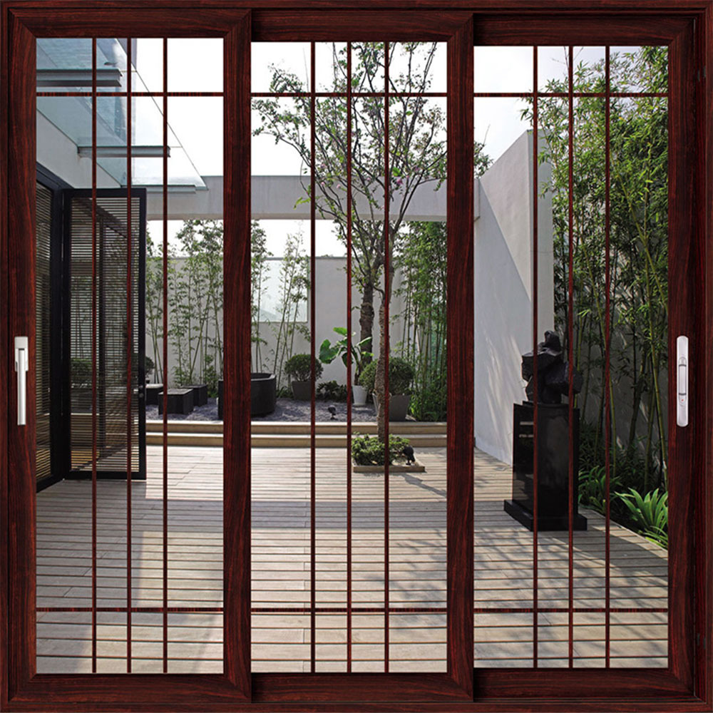 厂家直销出口 广州铝合金推拉门 别墅阳台防盗门隔热 定制套装门