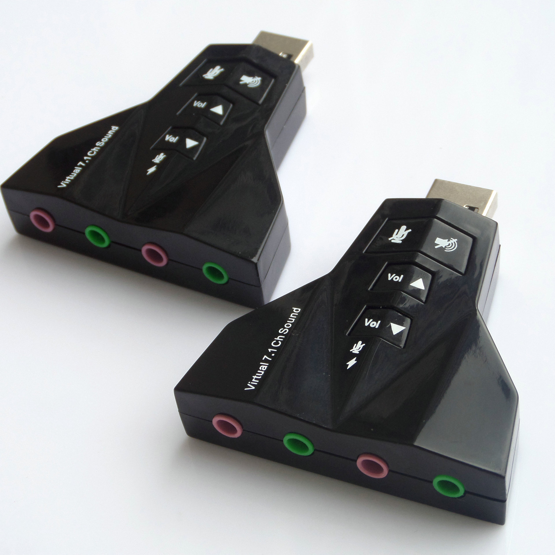 厂家供应usb声卡 7.1声道外置声卡 电脑声卡 双声道声卡