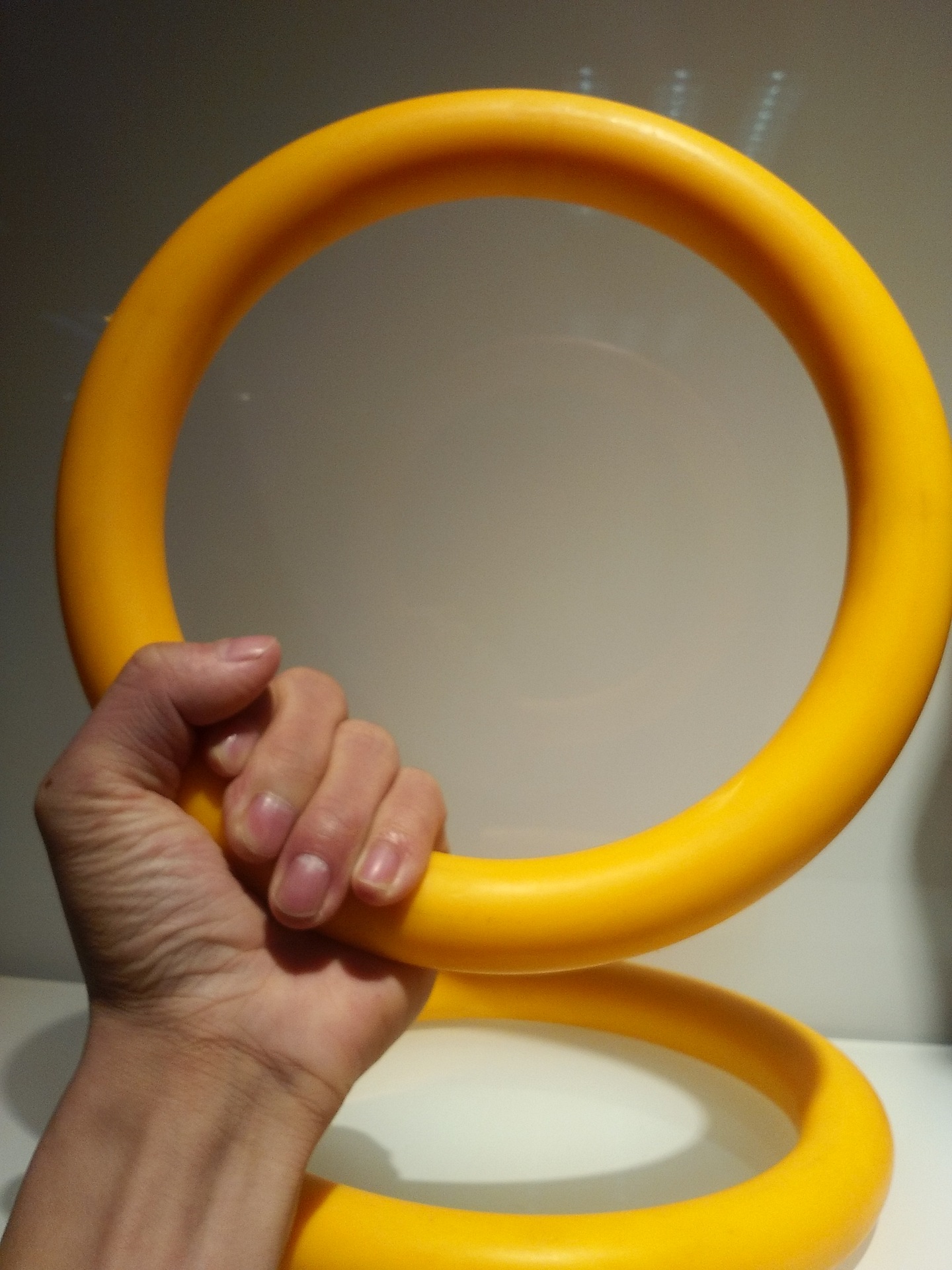 黄色abs体操吊环 健身房专用吊环 家用运动吊环 健身可调节吊环