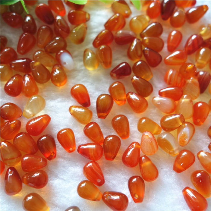 6x9巴西天然红玛瑙圆水滴圆吊胆玛瑙diy发簪簪头配件横孔-阿里巴巴