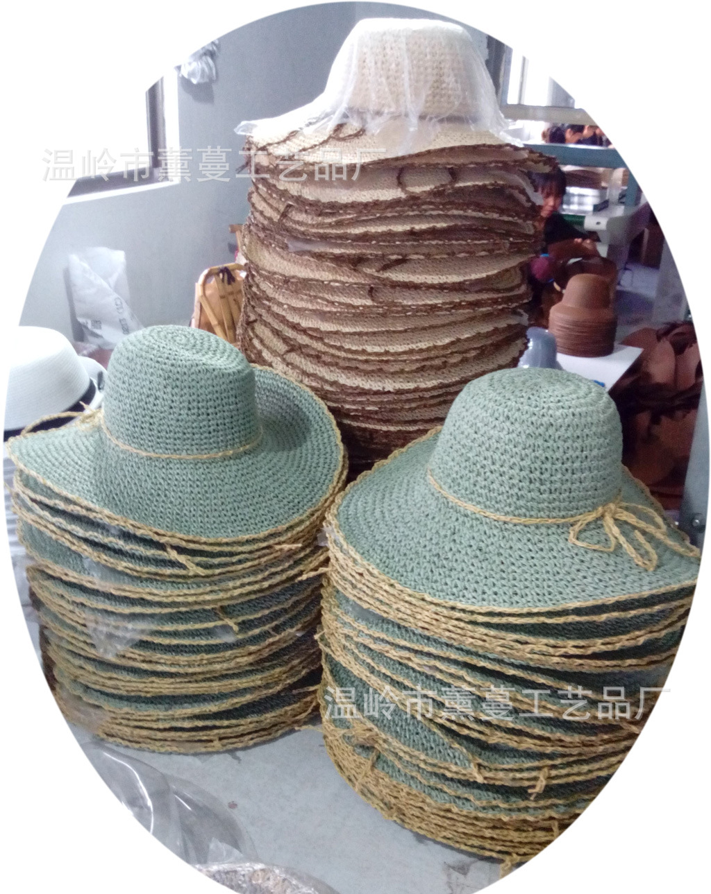 专业草帽生产厂家,接受来样来图定做,批量下单和内销批发,可印制