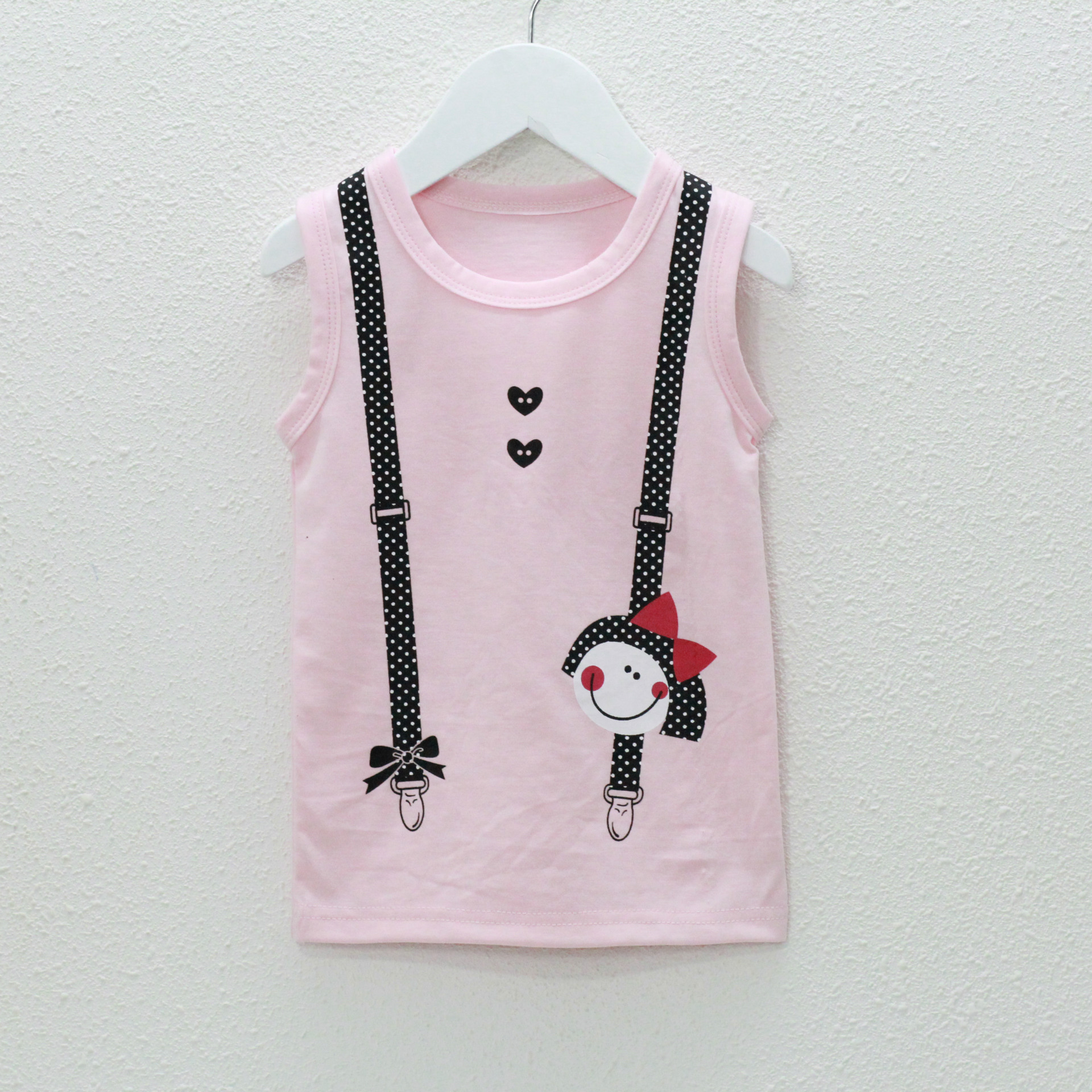 纯棉童装 儿童吊带 儿童背心 纯棉童吊带 女童背心 厂家批发