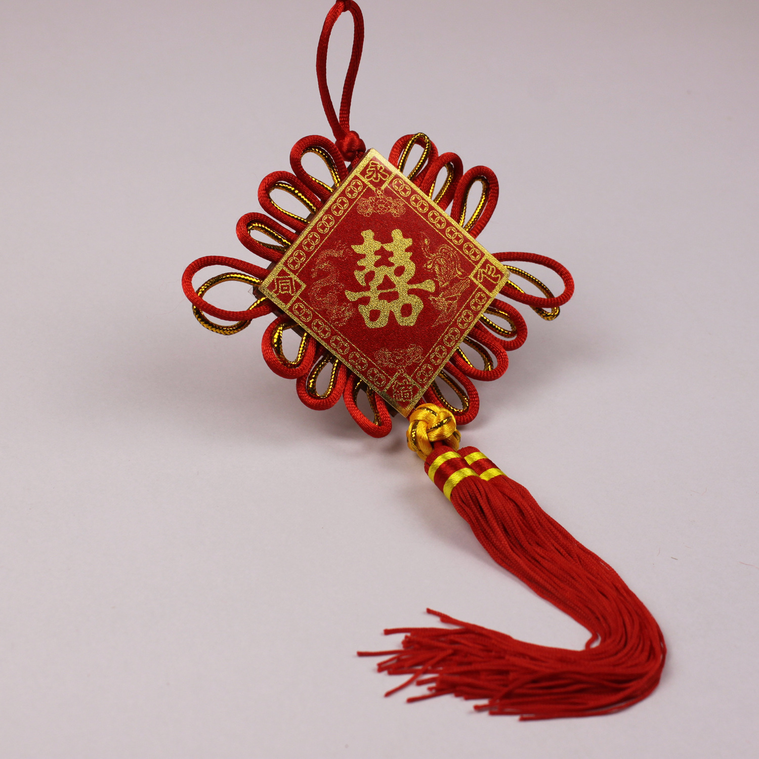 批发双面板结喜字中国结 节日婚庆用品 家居挂饰 特色工艺品