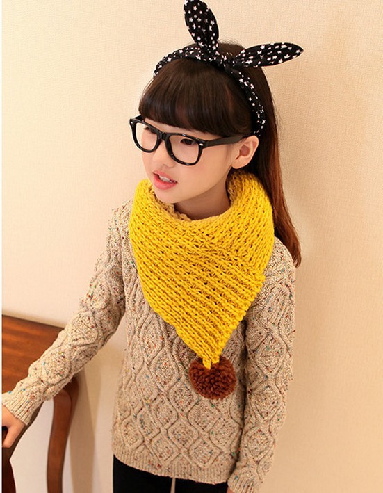 儿童围巾宝宝韩版秋冬季新款男女童毛线针织