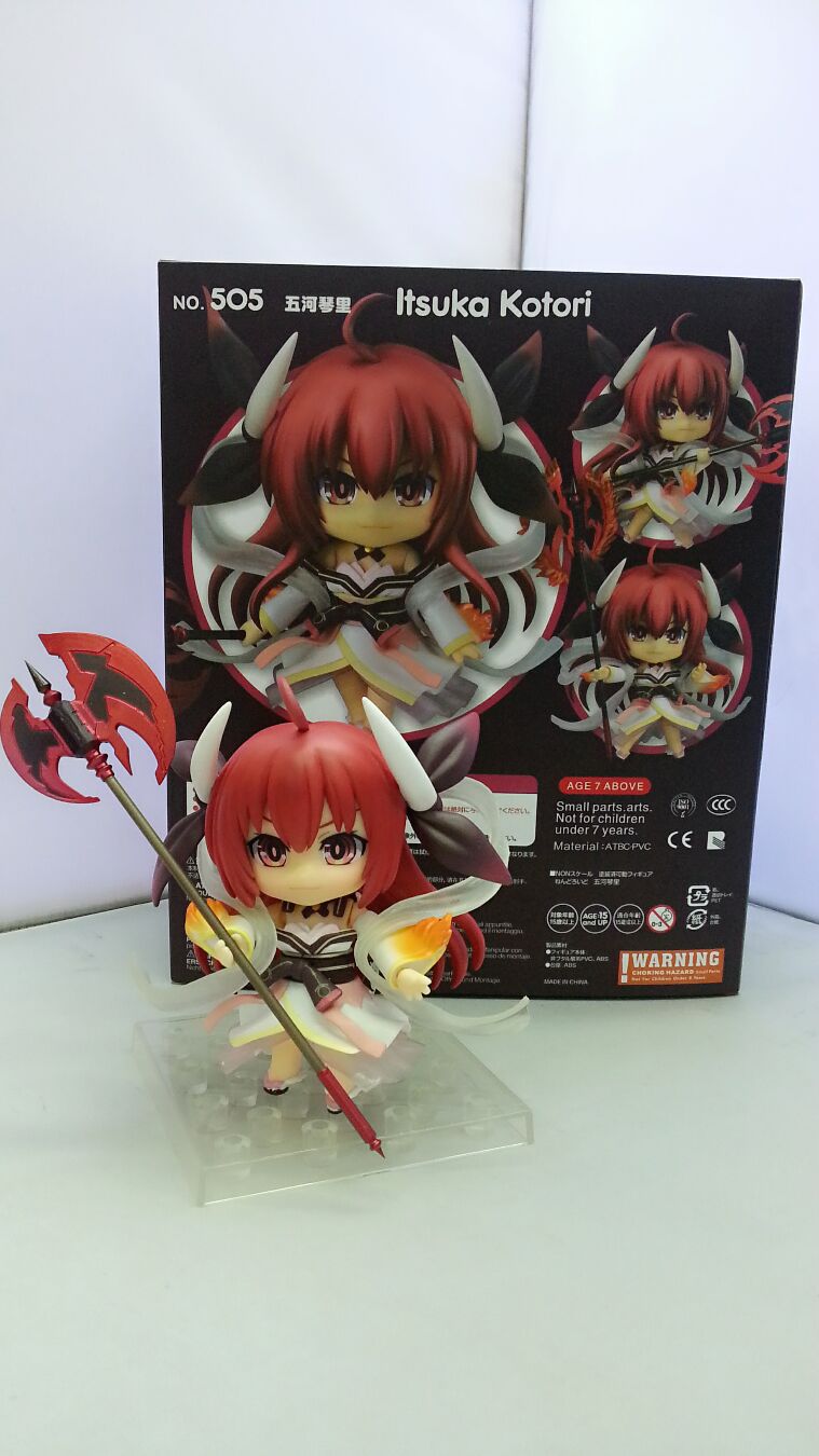 大玩家动漫手办批发 约会大作战 五河琴里 q版粘土 505# 可动换脸