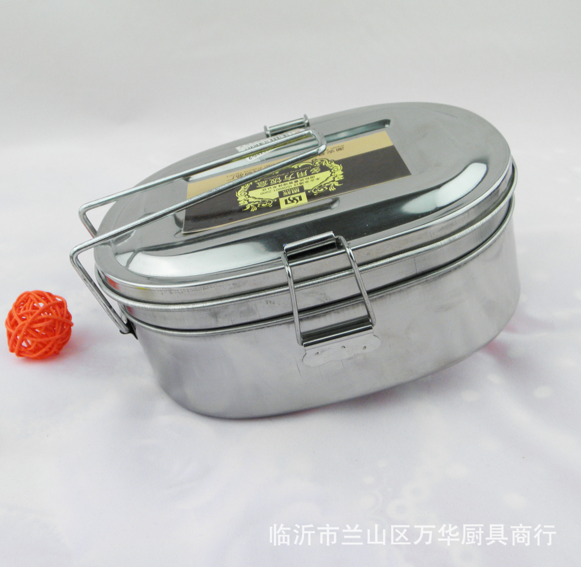 不锈钢饭盒单层双层饭盒菜盒提盒方形饭盒9元9超市地摊专批