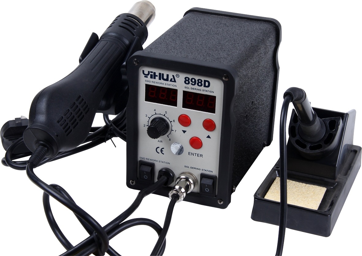 正品谊华yh898d二合一热风拆焊台双数显拆焊台 热风枪
