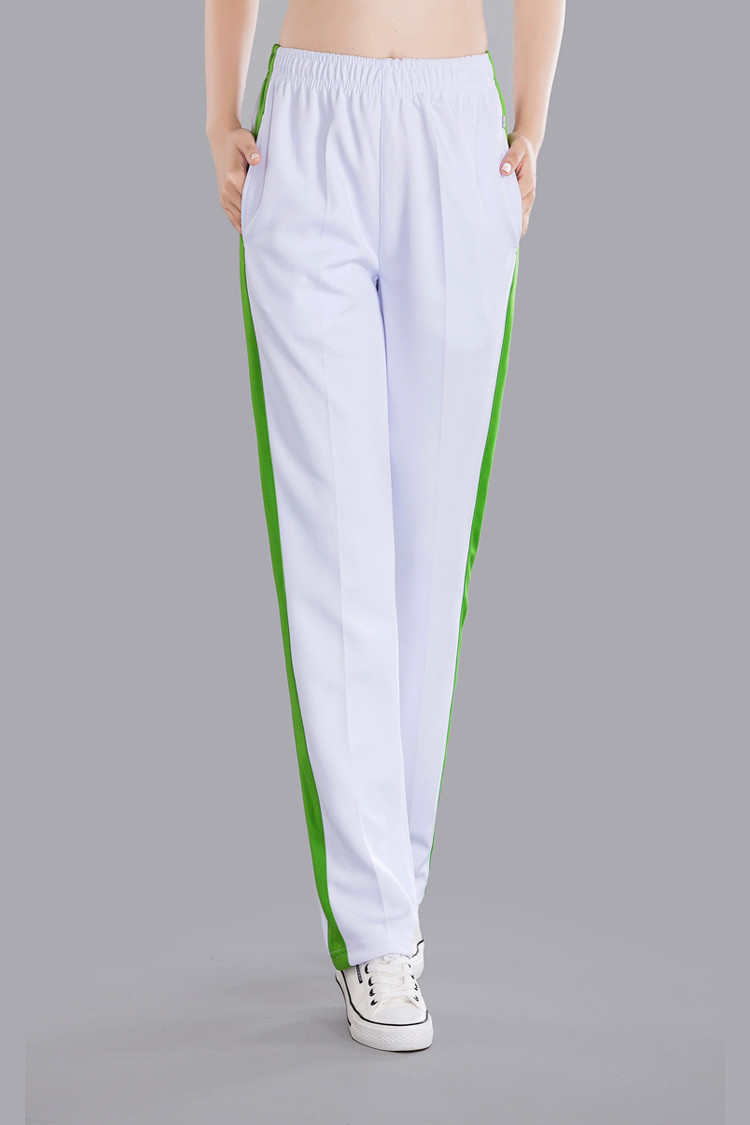 晋冠南韩丝白色运动裤女男长裤春秋夏情侣佳