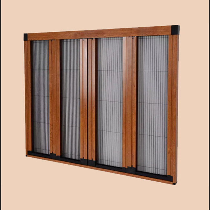 折叠推拉式纱窗坦克链纱窗可拆洗式纱窗定制儿童防护纱窗