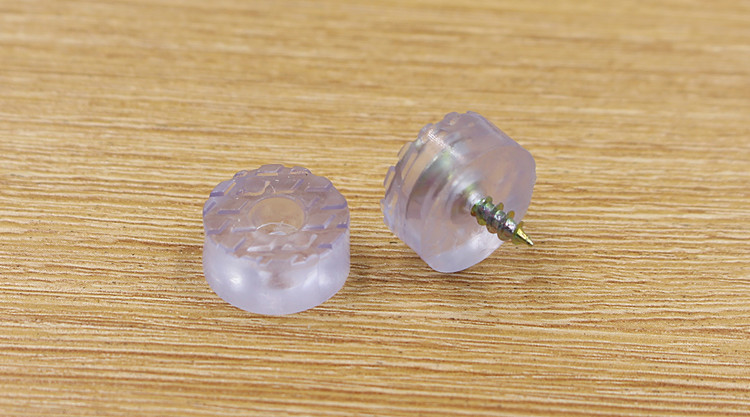 品优家具桌椅防滑增高防潮软胶脚钉 圆形pvc塑料透明脚垫