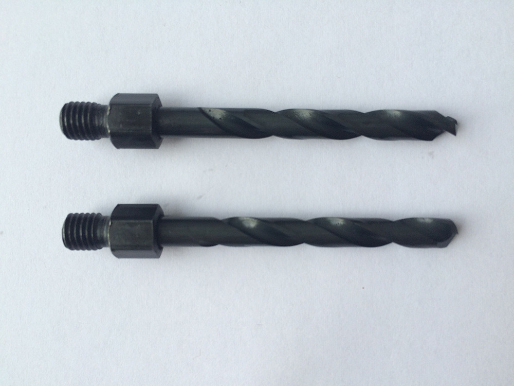 厂家定制螺纹柄钻头硬质合金木工开孔倒角钻直柄航空螺纹柄划窝钻