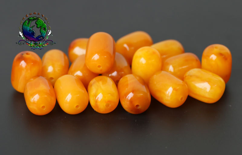 老蜜蜡桶珠 浮盐水蜜蜡顶珠 腰珠 高档佛珠diy饰品配件 厂家批发