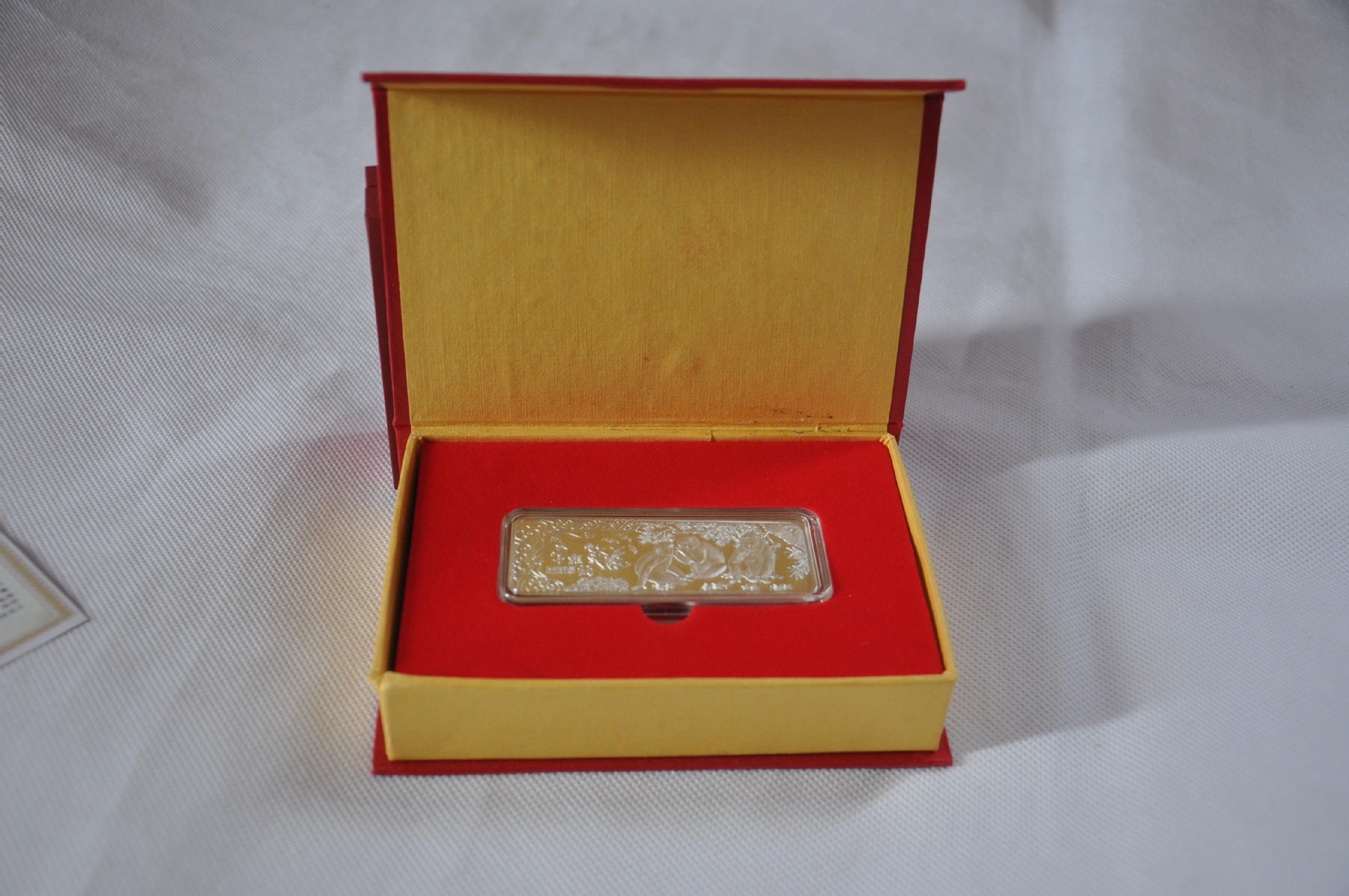 2016猴年贺岁礼品金猴纳福50克纯色单枚银条猴年纪念章会销礼品