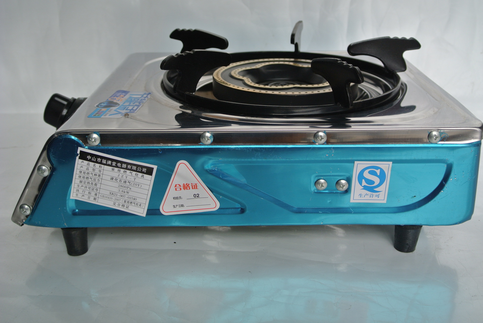 正品不锈钢节能煤气灶单灶 家用台式猛火燃气灶 液化气炉385单炉