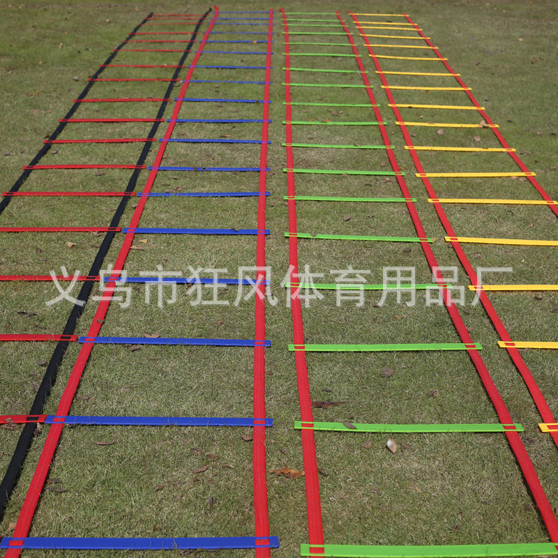 Manufacturers Supply Football Training Ladder Speed Ladder Sensitive Ladder Training Jump Grid Rope Ladder Rope Ladder for Training Rope Ladder