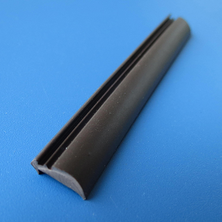厂家直销橱柜门玻璃压条 pvc黑色胶条定做 塑胶挤出异型材