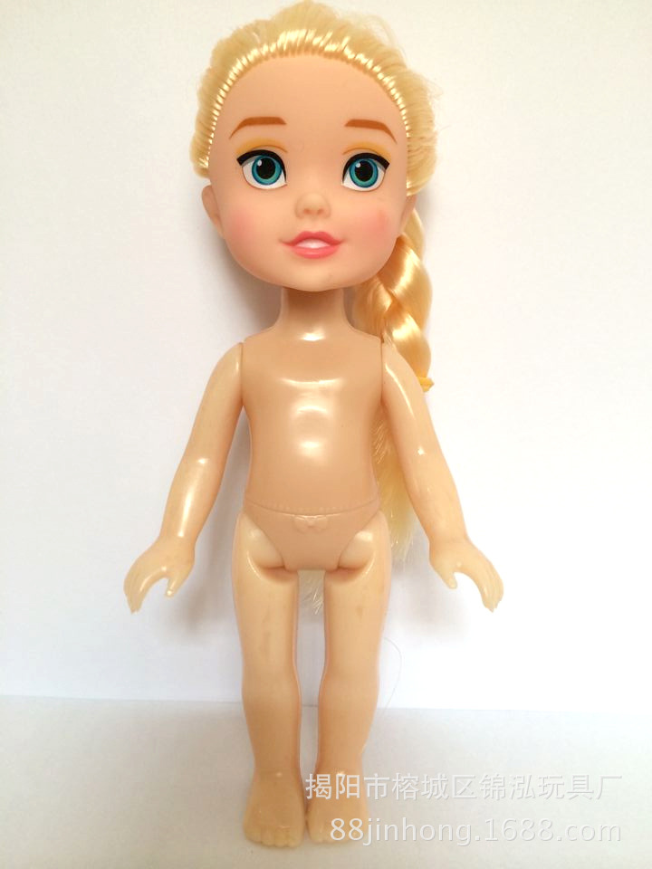 16厘米小小世界娃娃 冰雪奇缘公主 小芭比裸身素体 厂家批.