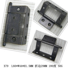 厂家直销 仿古铁质折边合页 子母合页 平面合页 家具五金连接配件