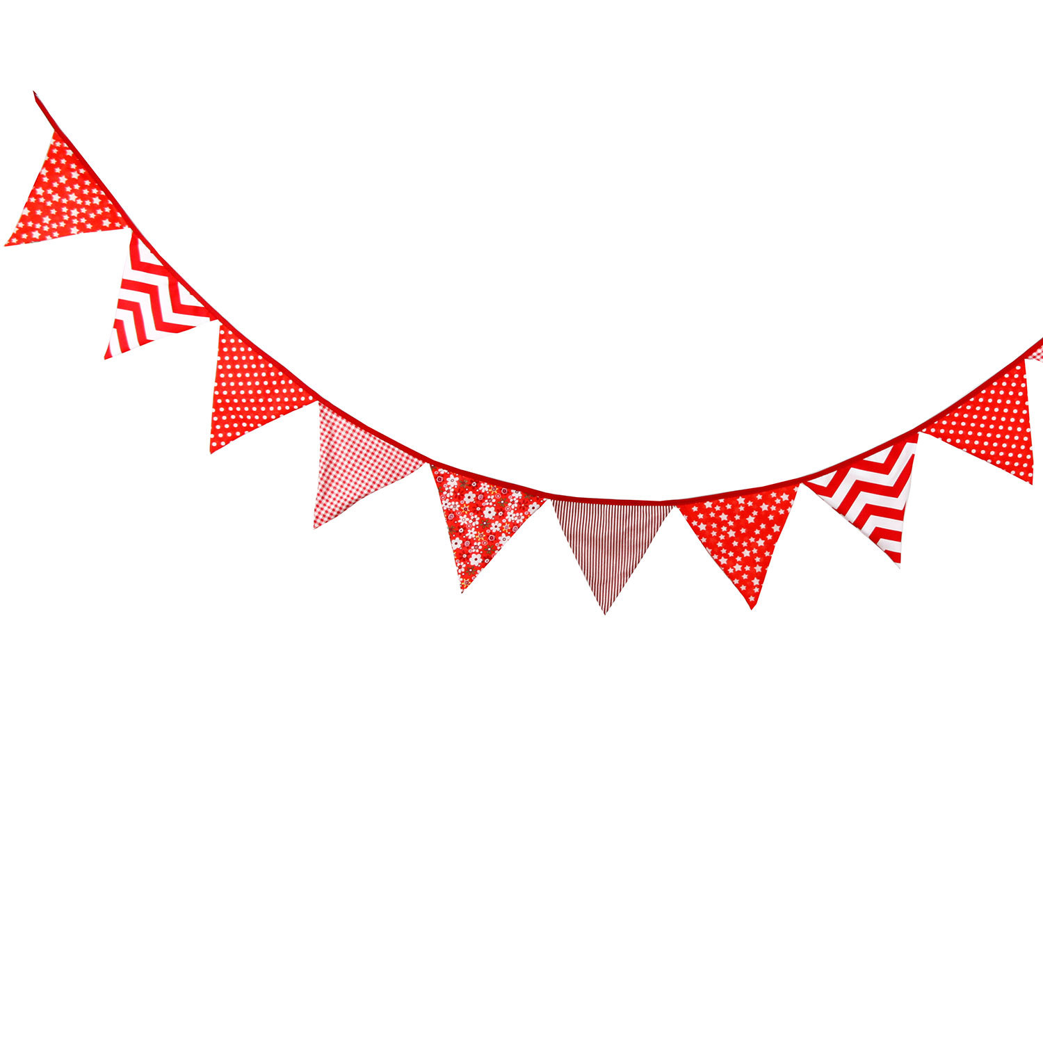 红色三角棉布挂旗装饰,特别适合家居装饰或咖啡厅装饰