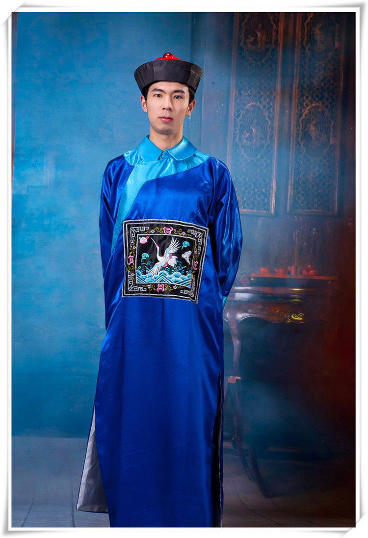 清朝官员大臣服万圣节僵尸服鬼服公公太监人物扮演舞台表演古装服