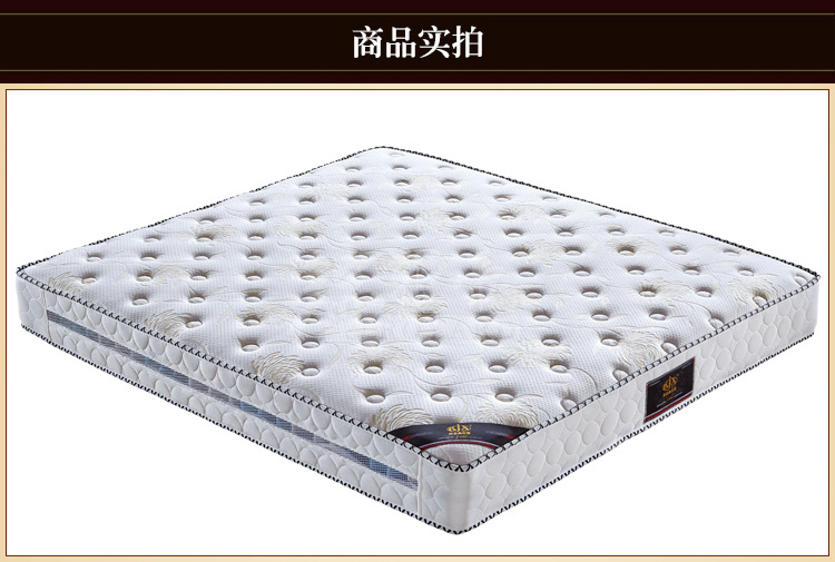 促销价 九区弹簧22cm厚乳胶偏软高档针织面料席梦思床垫