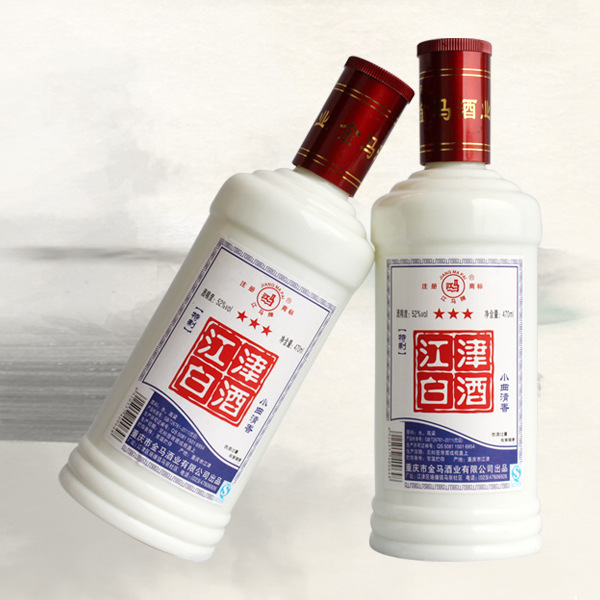 江马牌 重庆特产 j江津白酒 470ml 52度白酒 一箱12瓶 白酒批发