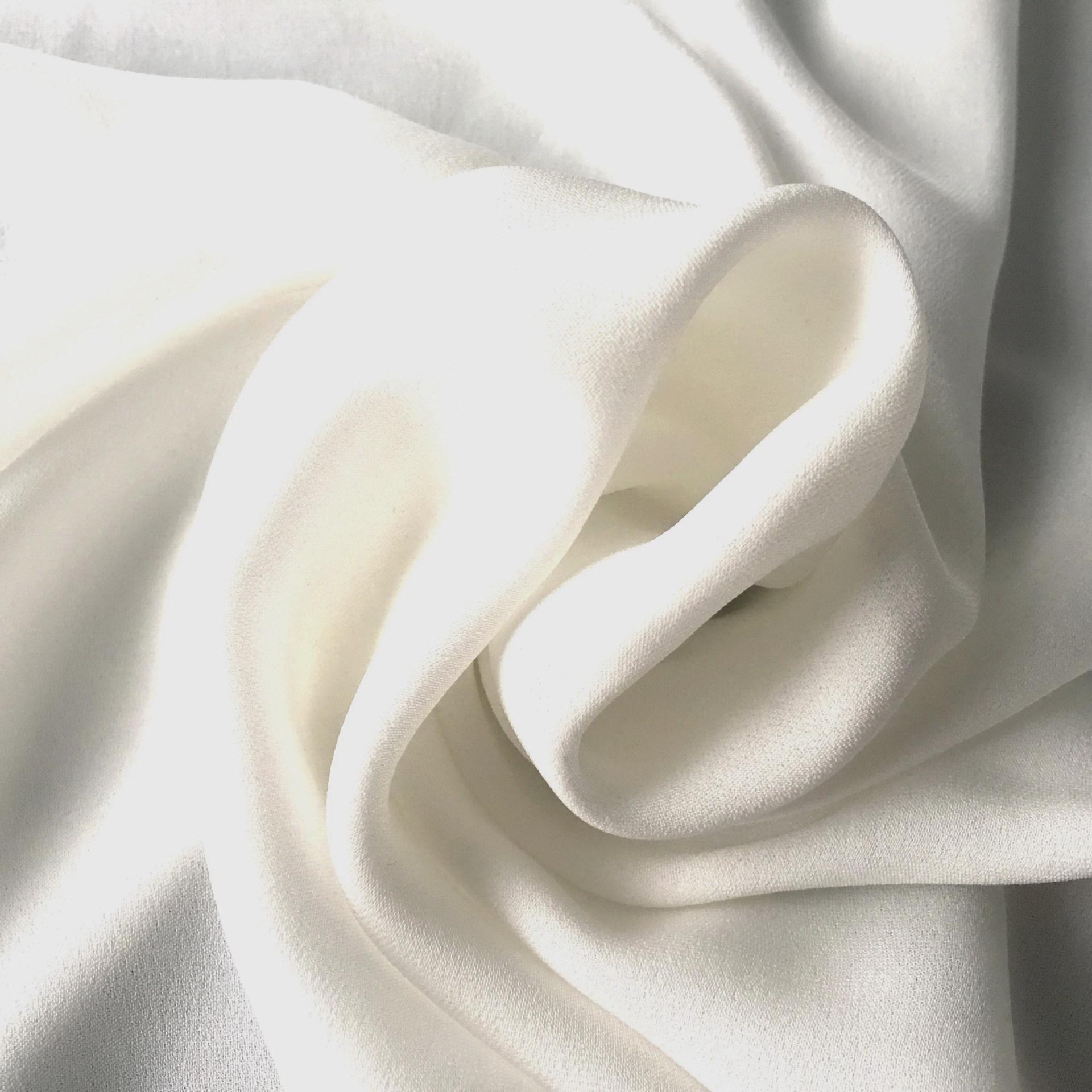 100%真丝布料  19mm114cm真丝双乔绉 12777双乔绉本白可定制