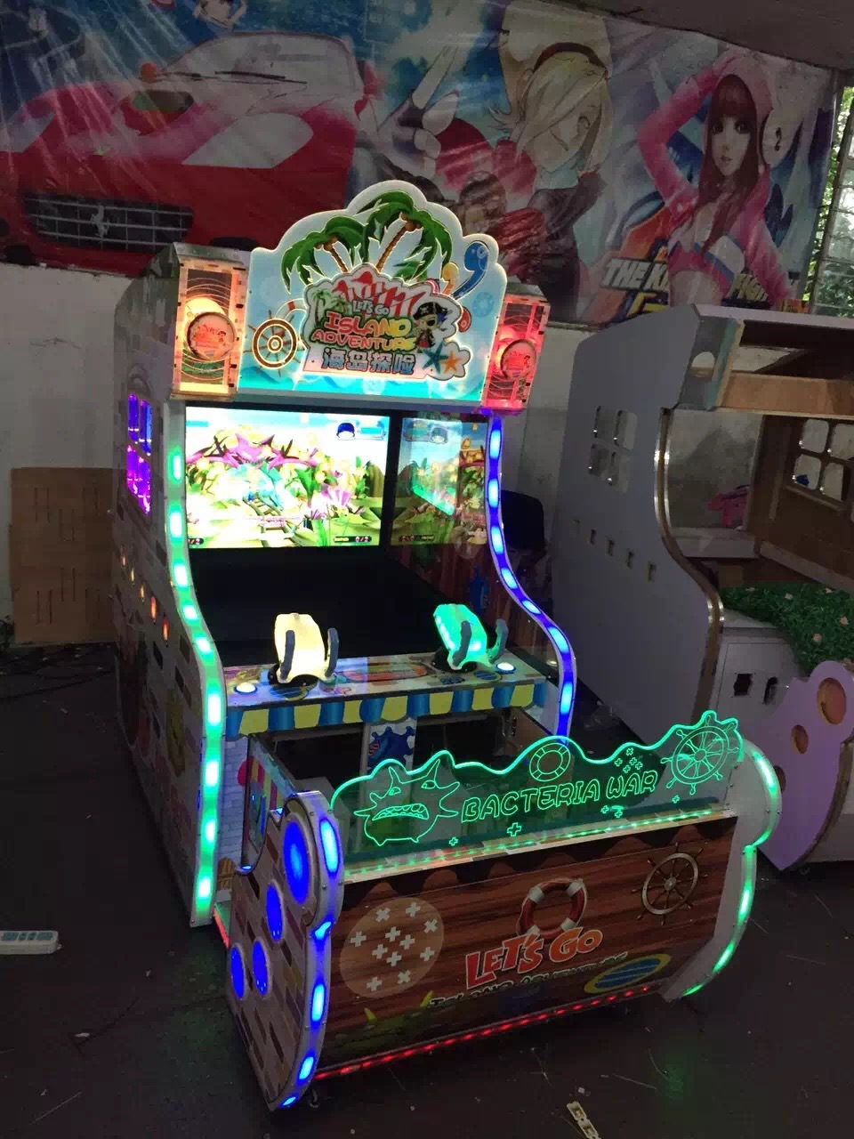 儿童射水游戏机 保岛英雄射水机 双人射水游戏机 射水机设备厂家