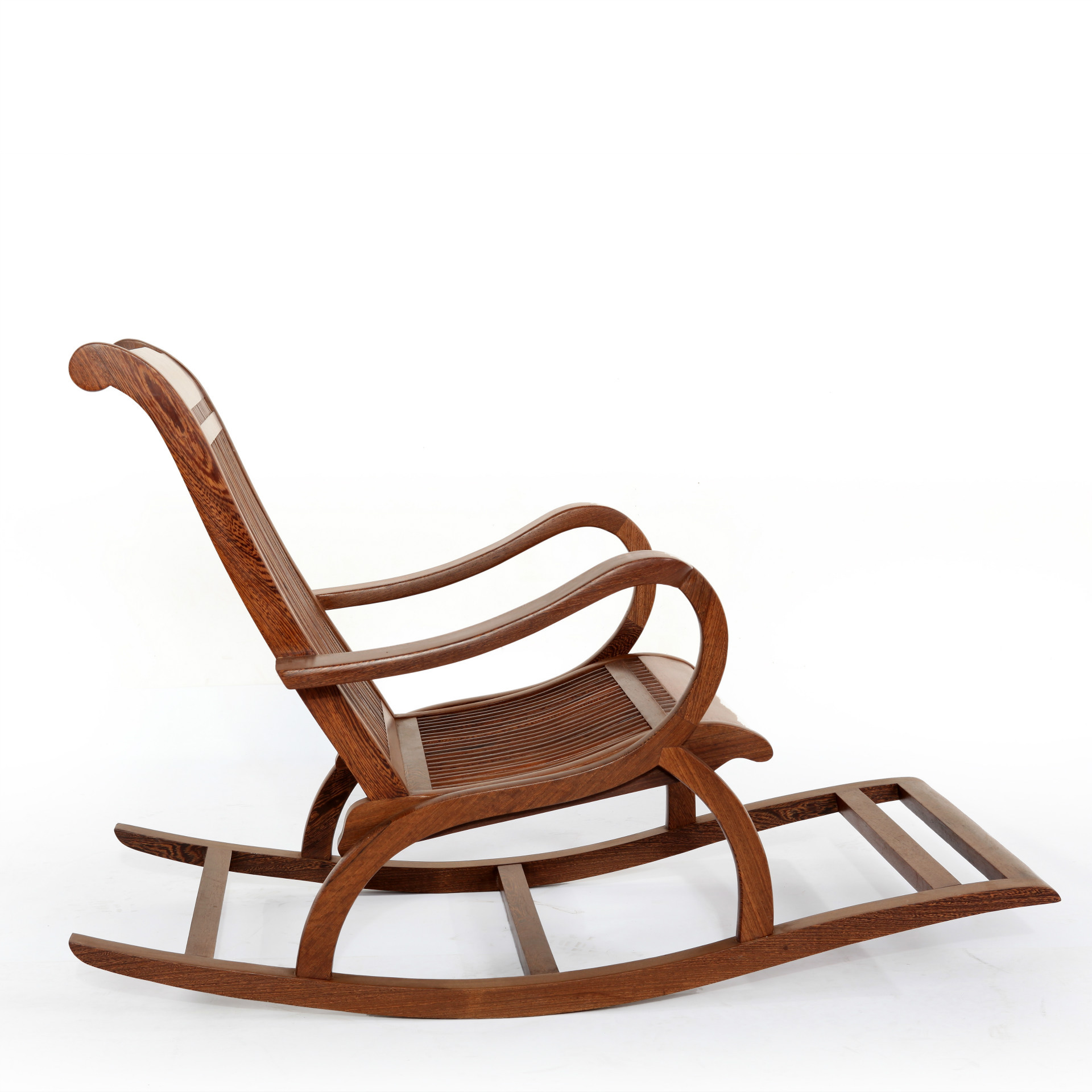 鸡翅木家具 古典中式摇椅实木老人躺椅午休椅 简约休闲椅