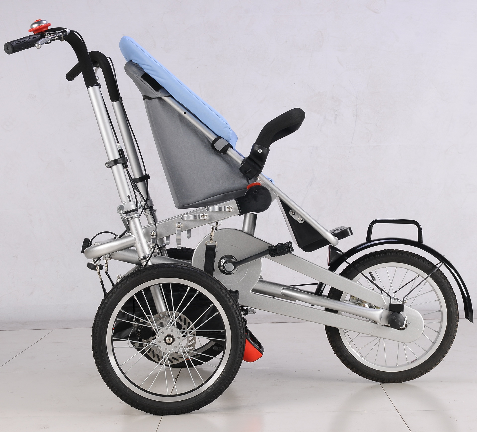 可折叠母婴自行车多功能童车流行宝宝车欧美婴儿车带小孩亲子车