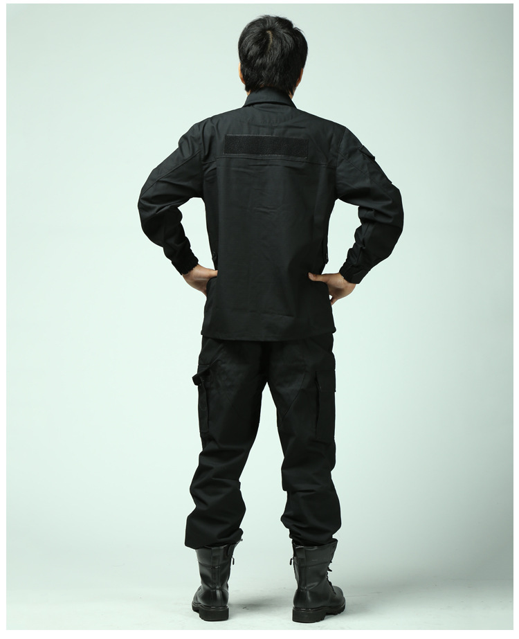 新款99网格纯棉春秋装制服套装511黑色作训网格春秋服swat特训服