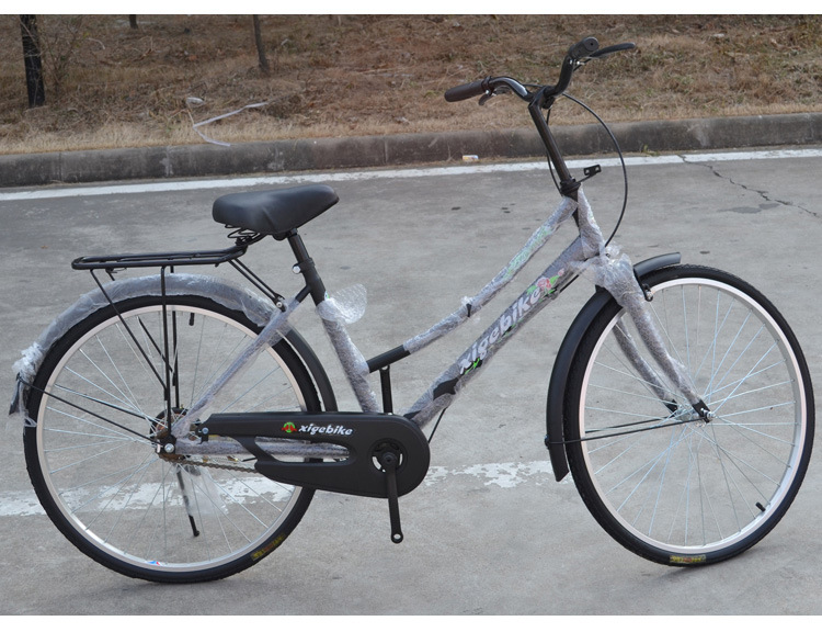 新款促销 24寸女式自行车男女式通勤车礼品酒类广告车 产地货源