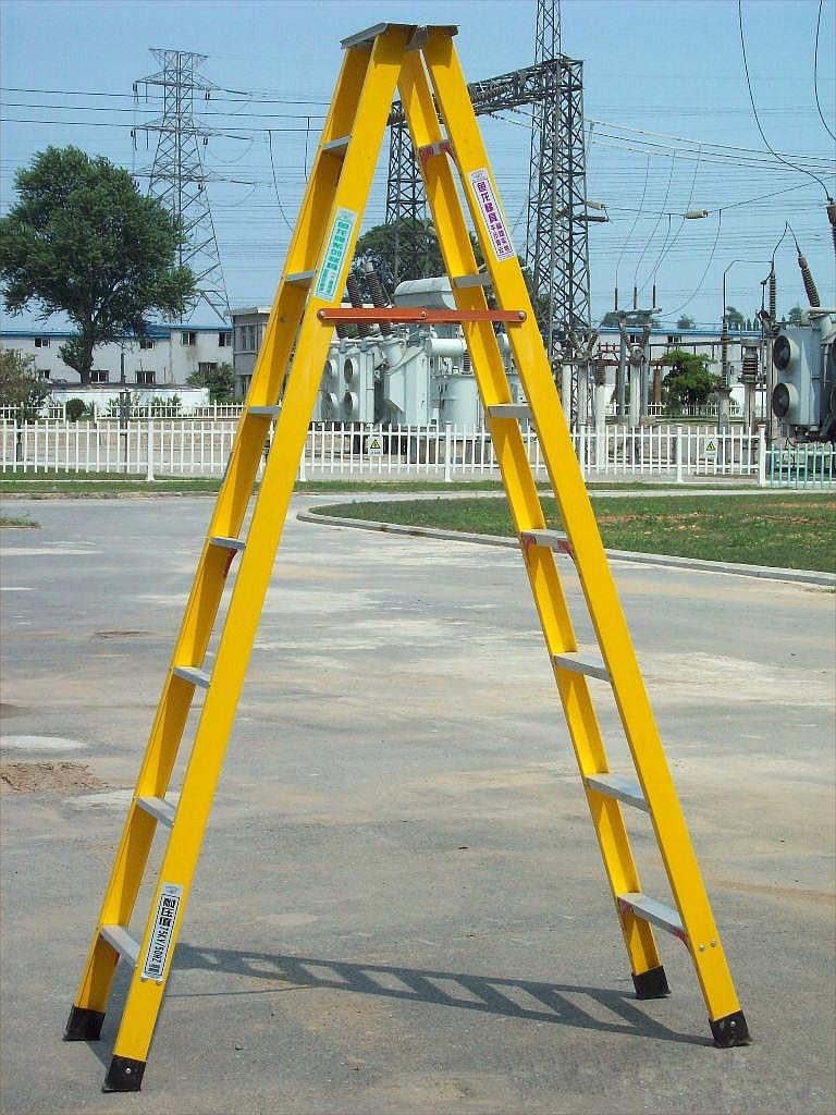 厂家专业生产玻璃钢人字梯 异形管梯子 绝缘消防梯