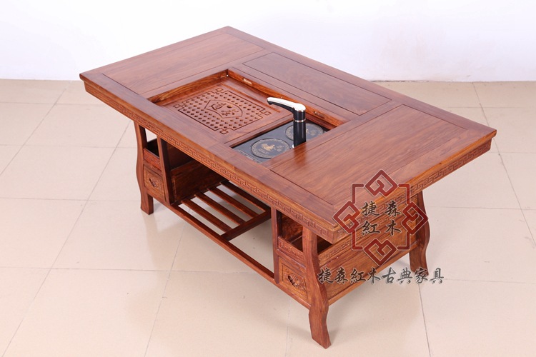 厂家直销 红木古典家具 中式宝鼎实木茶台 红木功夫茶艺小茶桌