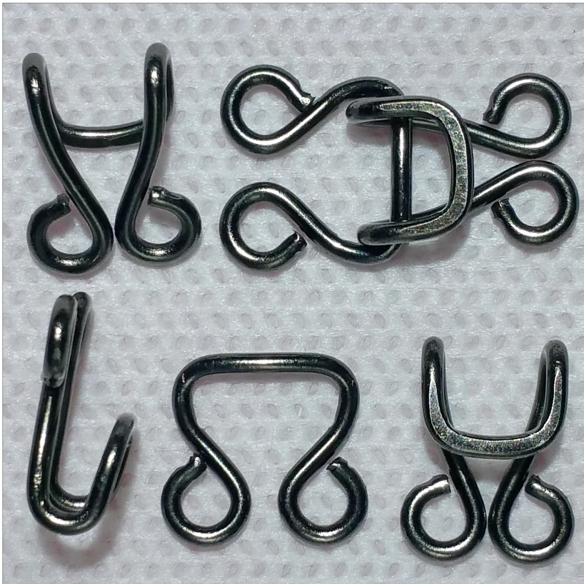 供应日本领钩1#弹簧风纪扣服装辅料暗扣纽扣压扁对扣钩扣厂家批发