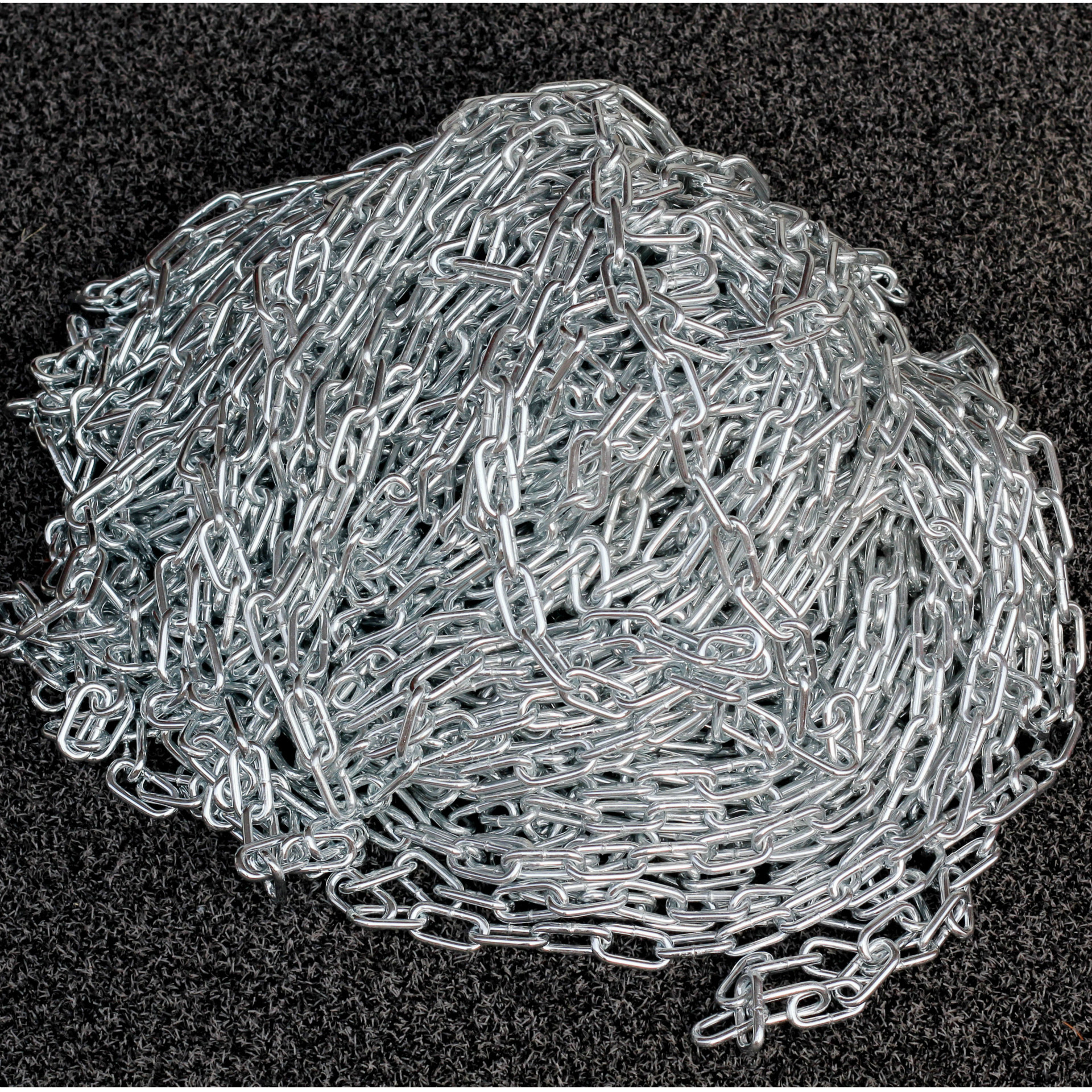自产自销优质镀锌铁链 普通民用链条 2mm至10mm 焊接护栏链子批发