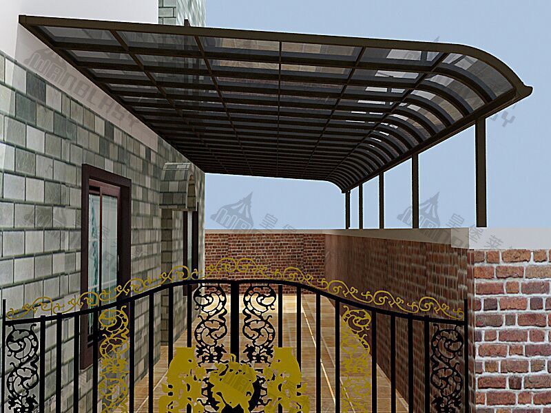 高端户外露台雨棚加厚遮阳棚露天停车棚窗台雨篷质量保证直销