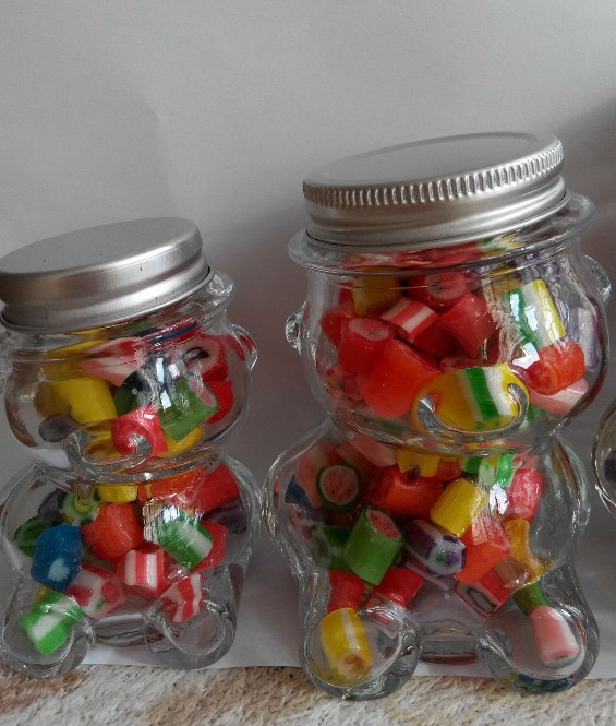 批发透明中号160ml手工糖果小熊瓶喜蜜食品玻璃密封罐厨房调料罐