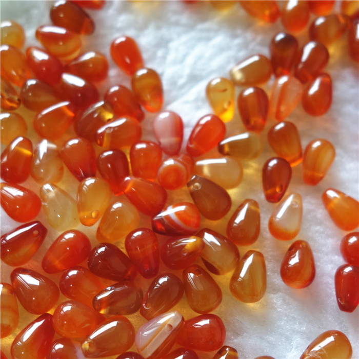 6x9巴西天然红玛瑙圆水滴圆吊胆玛瑙diy发簪簪头配件横孔-阿里巴巴