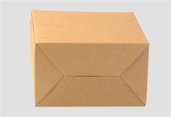 简易环保牛皮卡纸折叠包装盒生产定做手提式卡纸盒板栗大枣干货