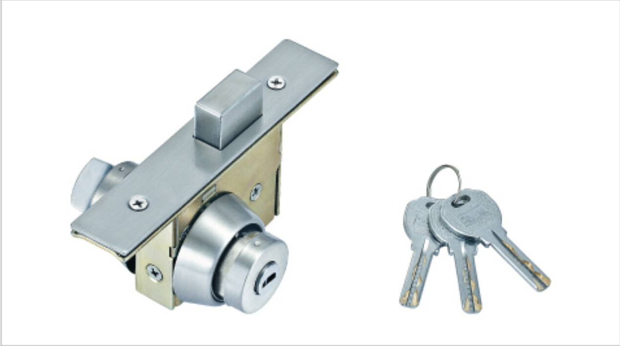 合金推拉门锁 hy-312b(中锁插口型) 合金玻璃门锁 合金锁大门