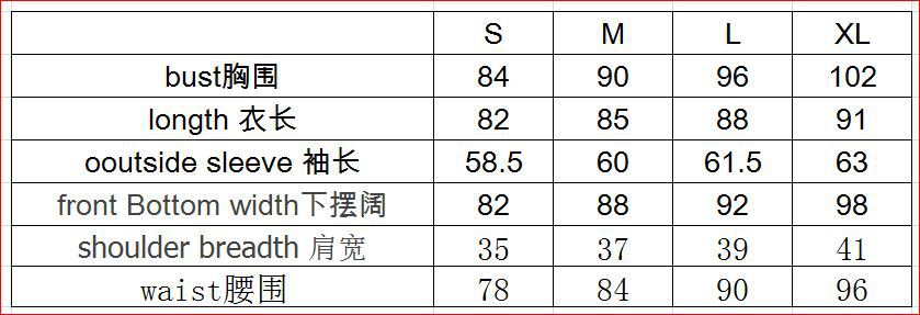 豹纹带帽连衣裙尺码表