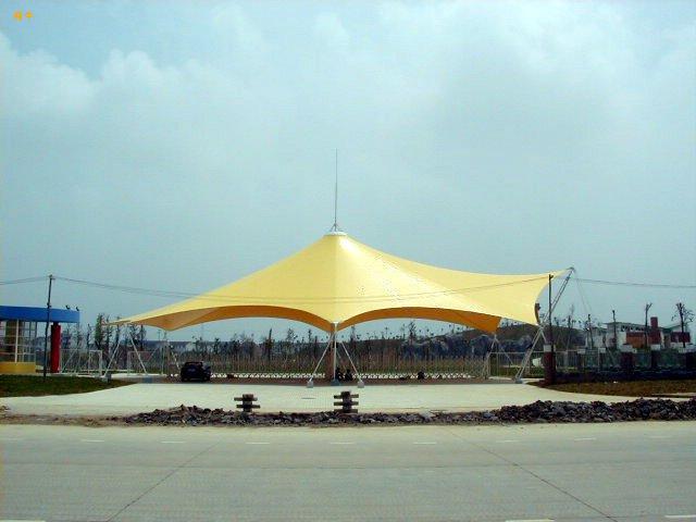 景观张拉膜结构工程 上海厂家直接景观膜结构防晒棚