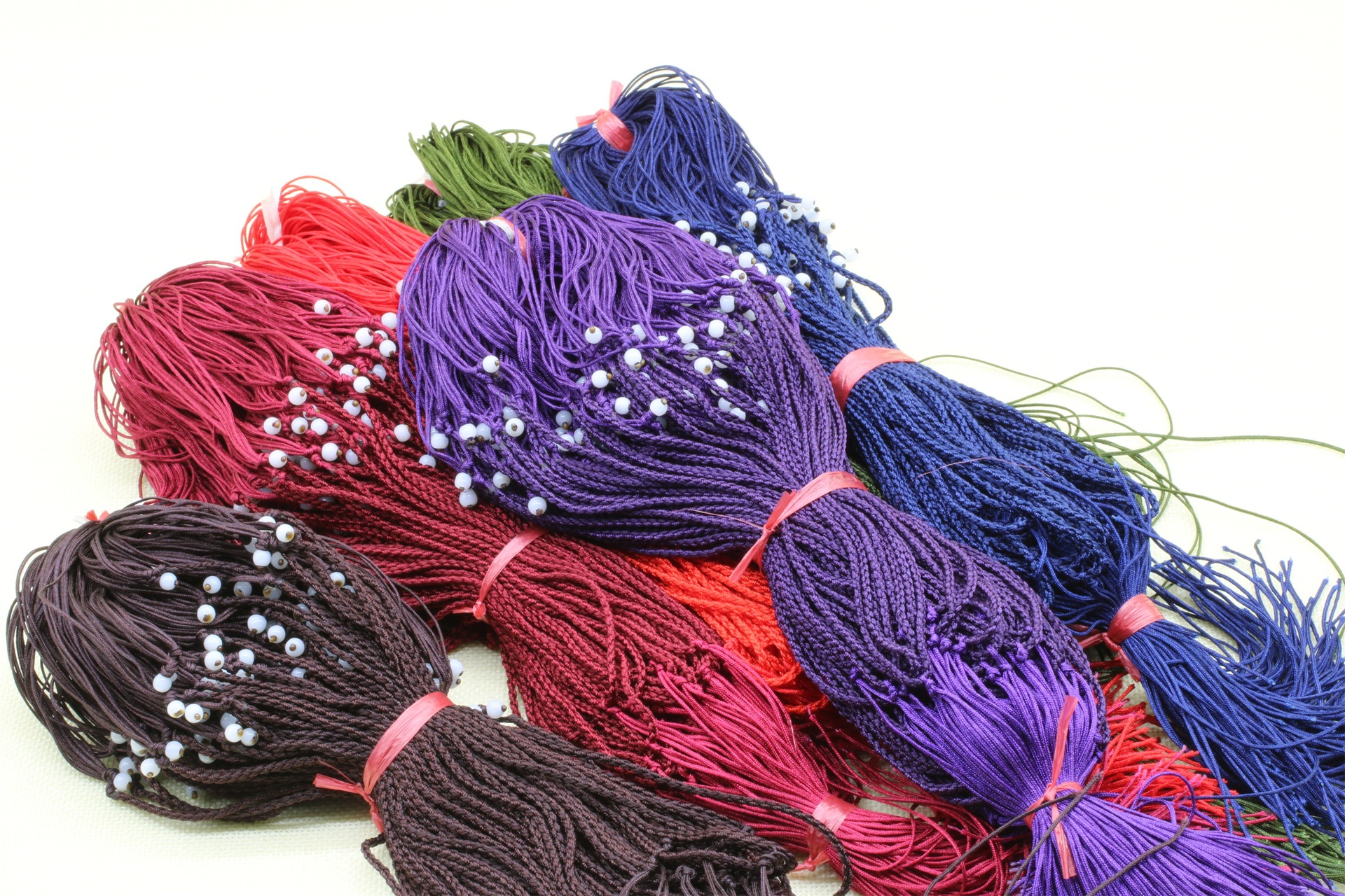 厂家批发 吊坠绳玉线 吊坠线 简约款素绳带尾珠 玉线绳子