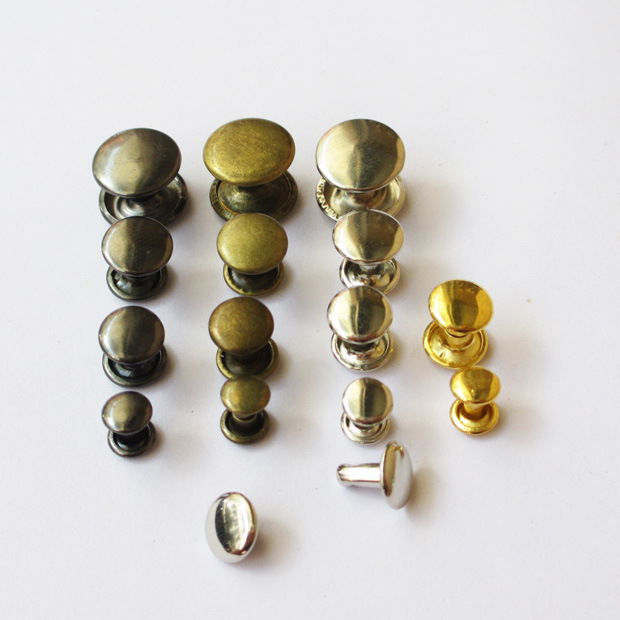 新款批发皮带diy固定铆钉双面撞钉小平面钉子厂家直销