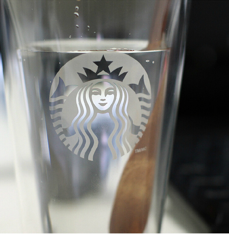 正品星巴克杯子双层隔热玻璃杯透明茶杯女个