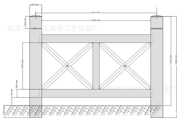 XH-M7型仿木模具